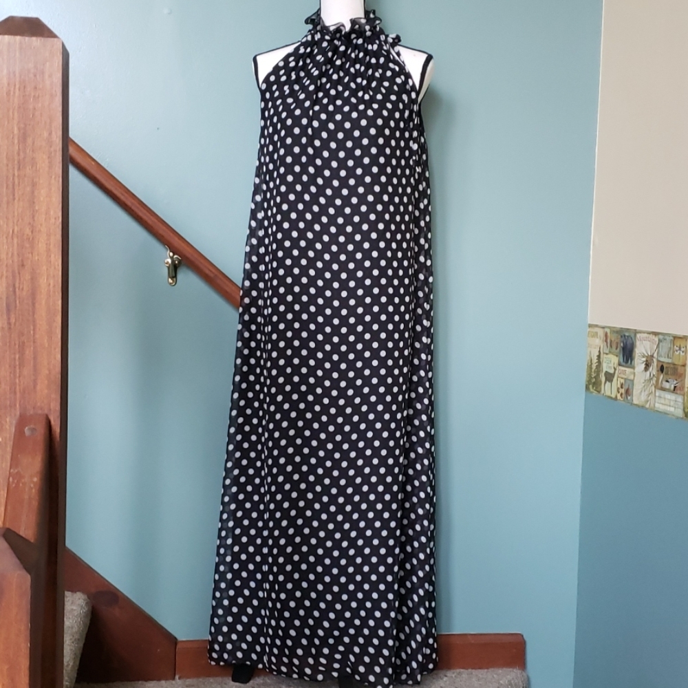 Cheng Xin dot maxi dress